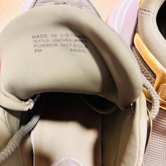 Michael Kors Olive and Gold Sneakers - Picture 6 of 7